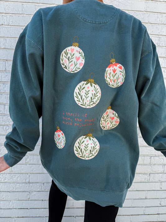 A Thrill of Hope Ornament Sweatshirt
