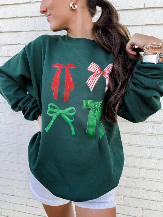 Christmas Bows Sweatshirt