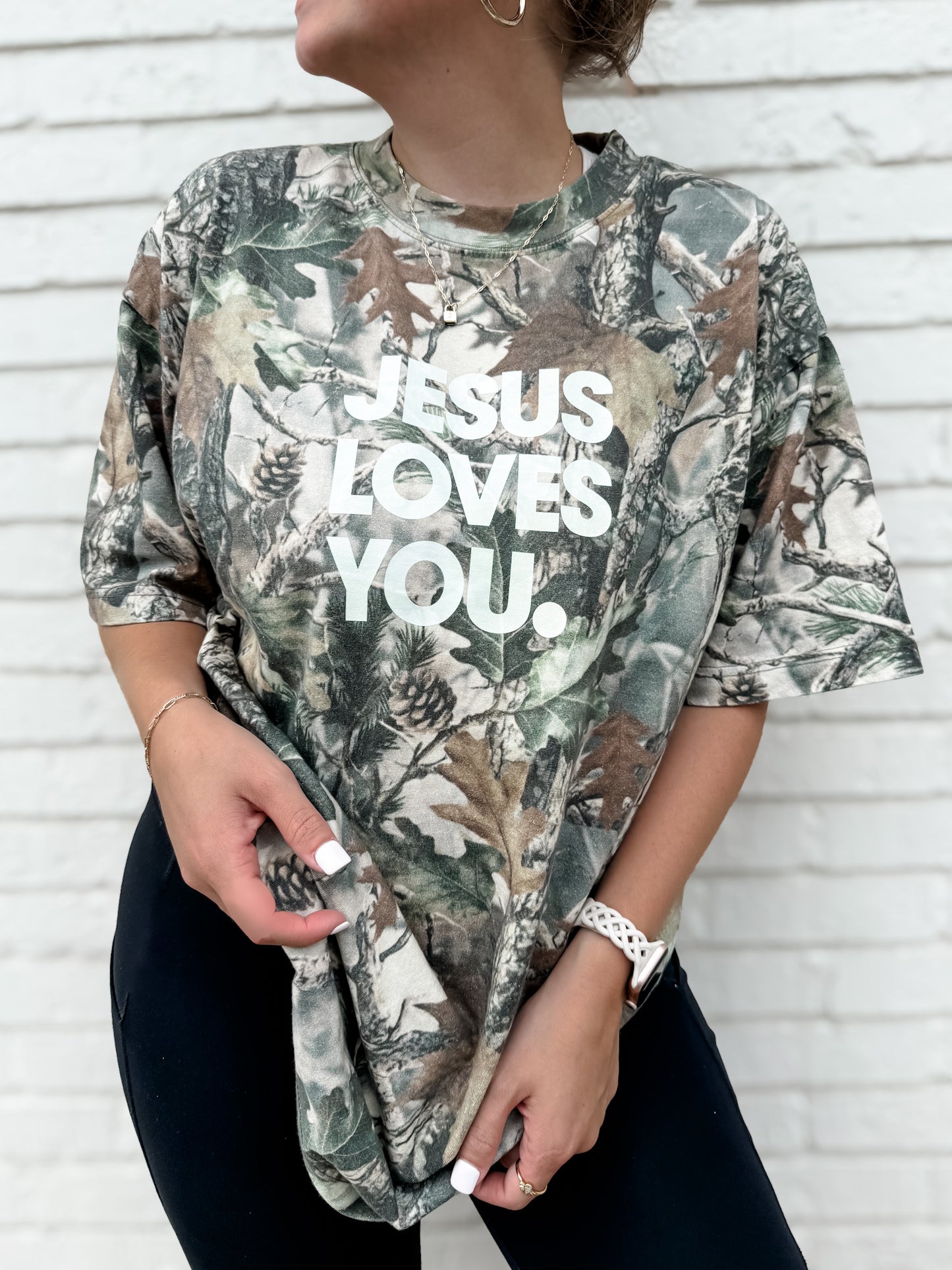 Jesus Loves You Camo Tee