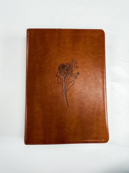 Large Print Leather Journaling Bible : ESV