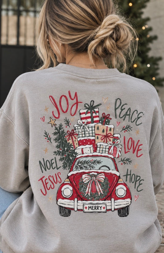 Christmas Car Sweatshirt