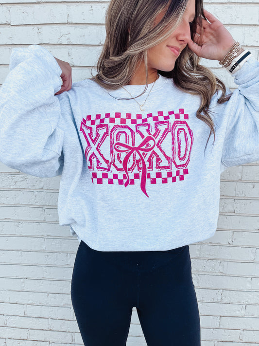 XOXO Bow Sweatshirt