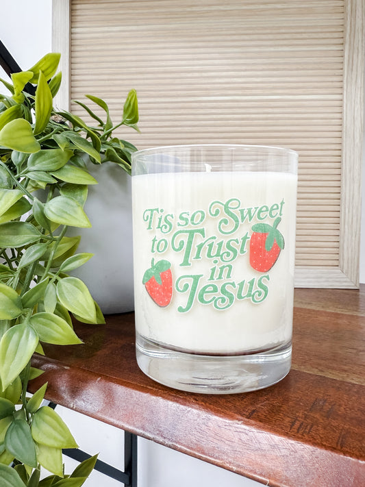 Tis So Sweet Pink Sugar Candle