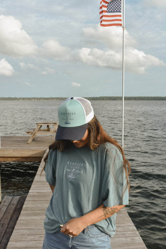 Kingsley Lake Embroidered Tee