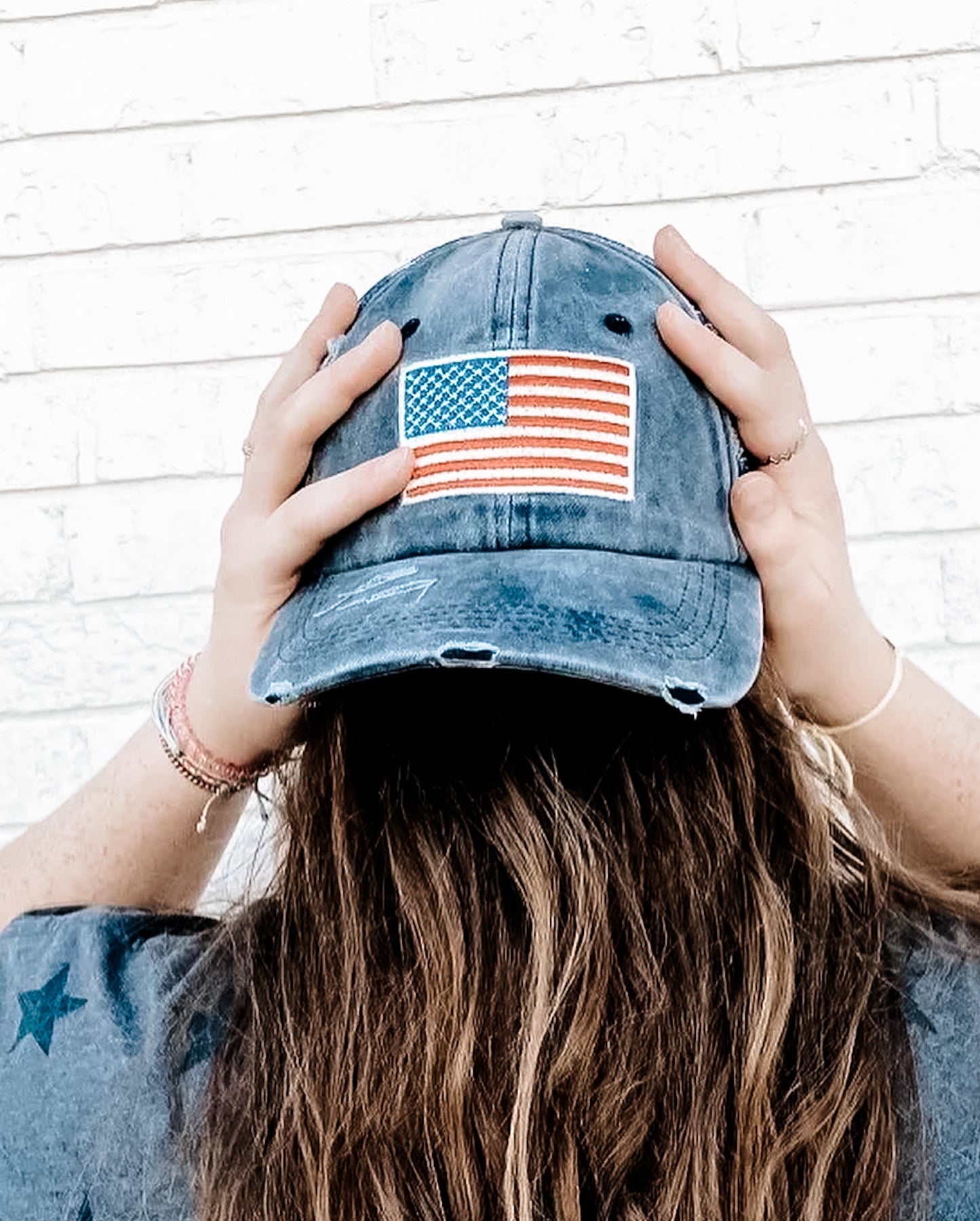 Distressed USA Hat