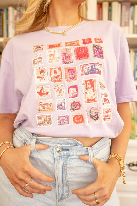 Vintage Stamp Collection Tee