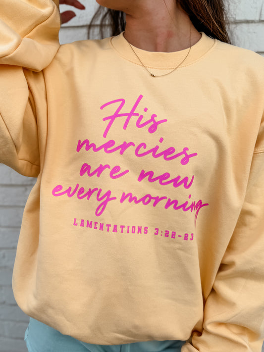 His Mercies Butter Tee/Sweatshirt