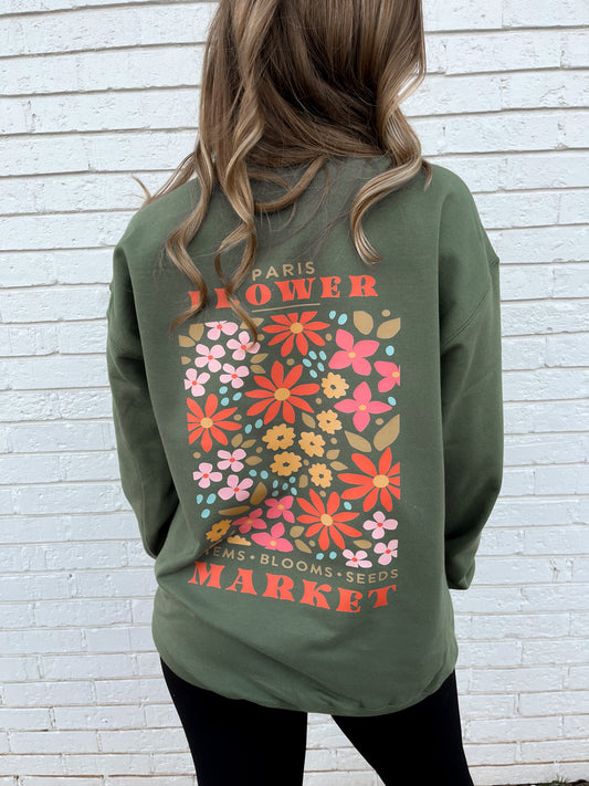Flower Market Floral Sweatshirt