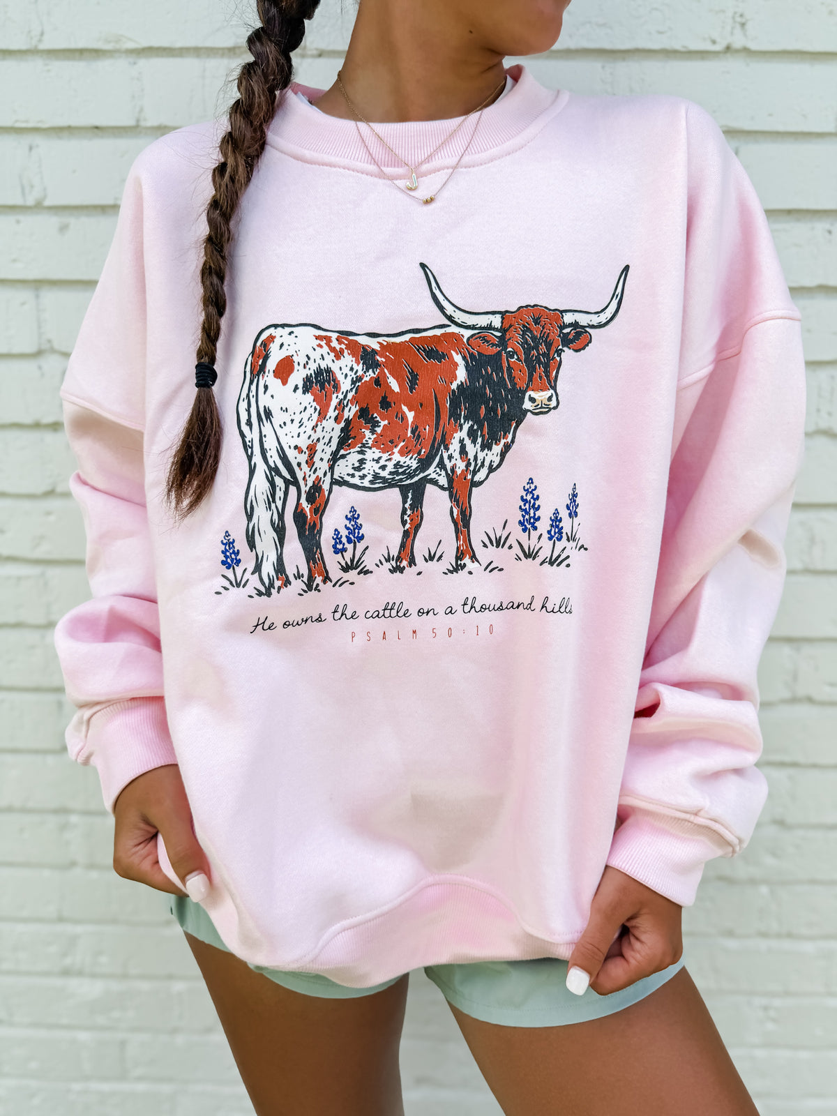 He Owns the Cattle Sweatshirt