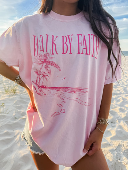 Walk by Faith Beach Tee