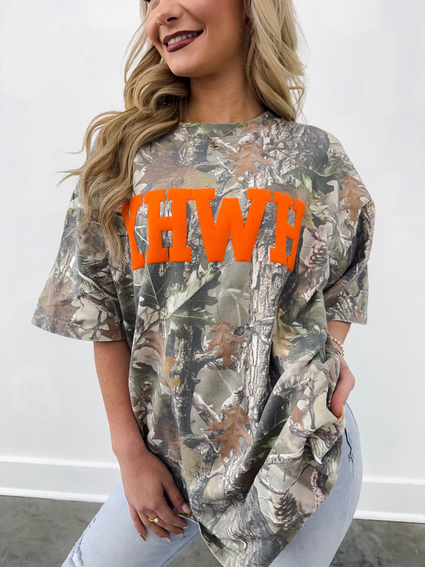 YHWH Puff Ink Camo Tee