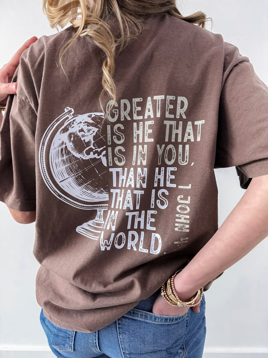 Greater is He Tee