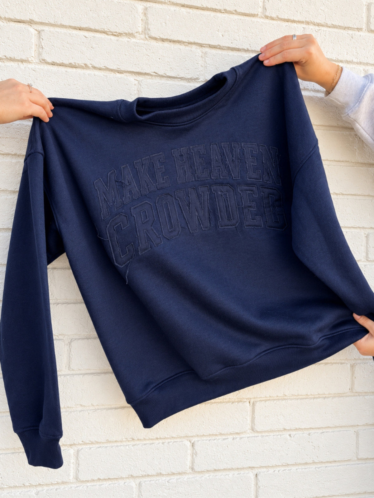 Make Heaven Crowded Distressed Sweatshirt