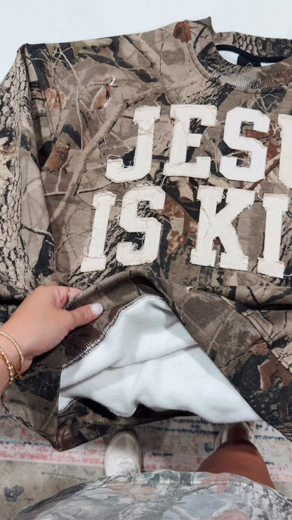 Jesus is King Camo Sweatshirt / Hoodie
