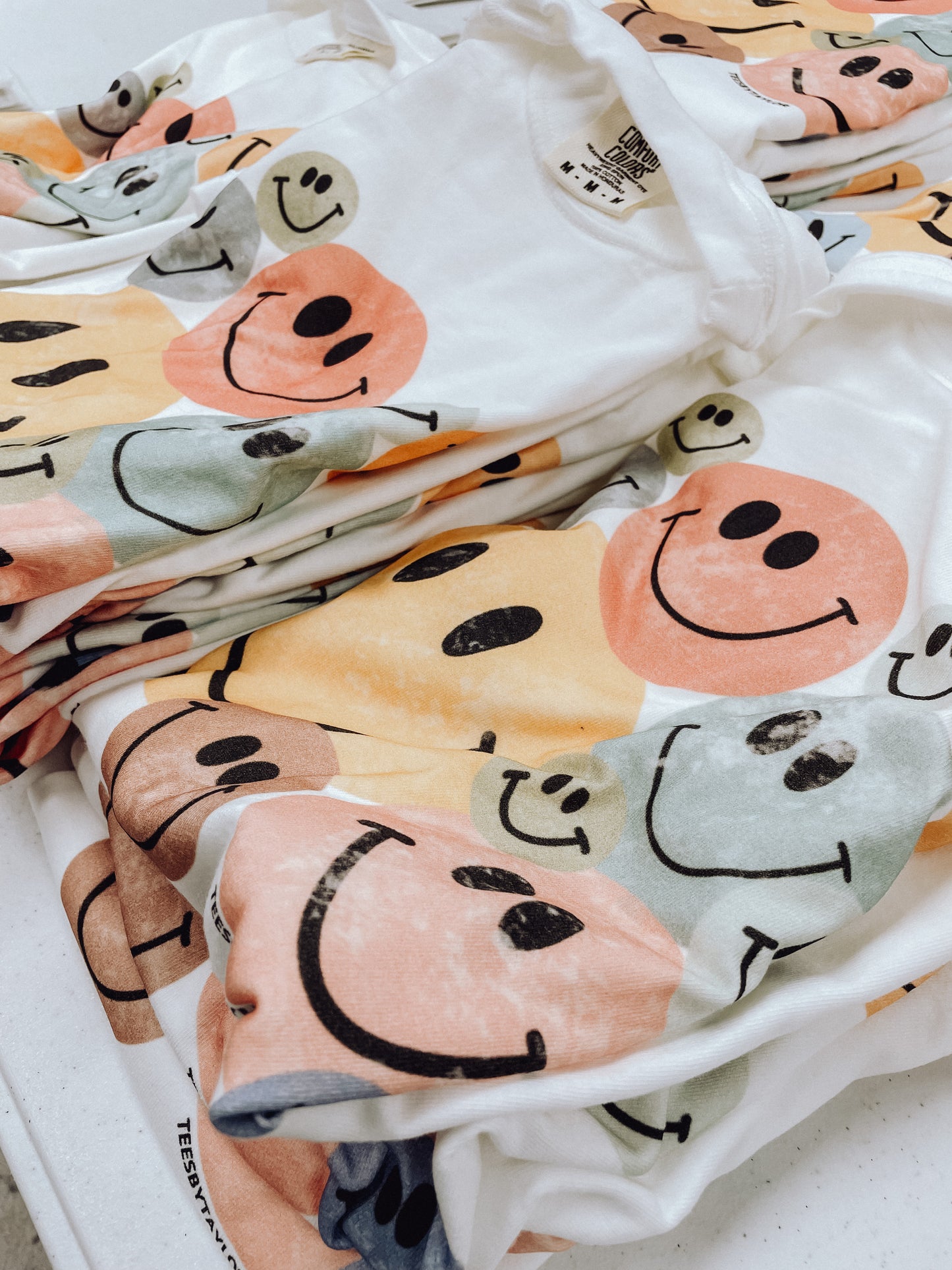 Distressed Smiley Tee