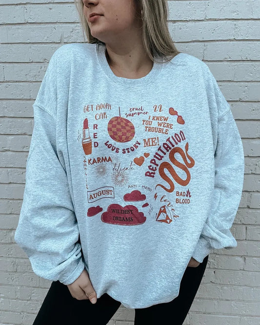 Inspired by SWIFT Doodle Crewneck